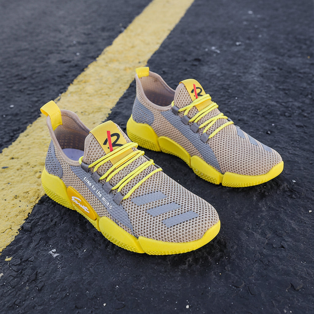 Men's Korean Style Breathable Mesh Sneakers